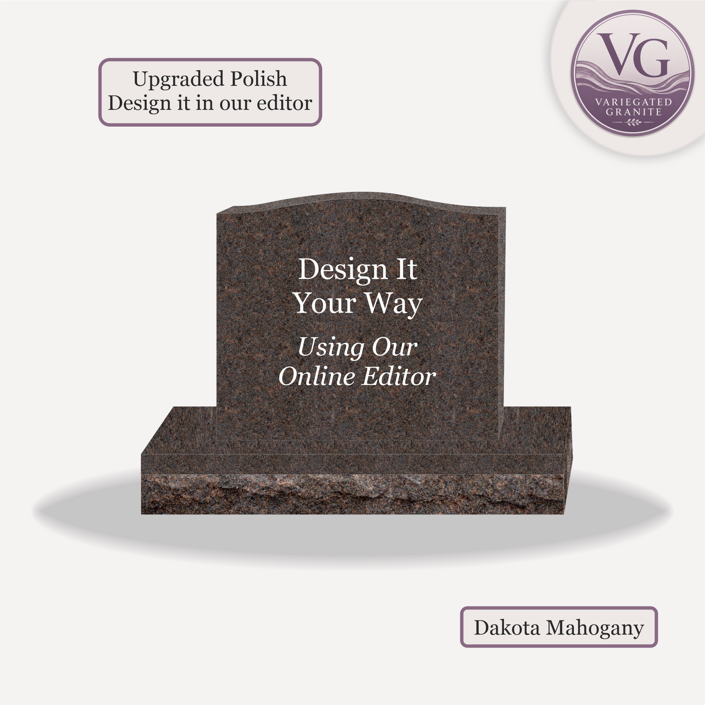 Upright Monument β 28x6x24 upright on 42x12x6 Base
