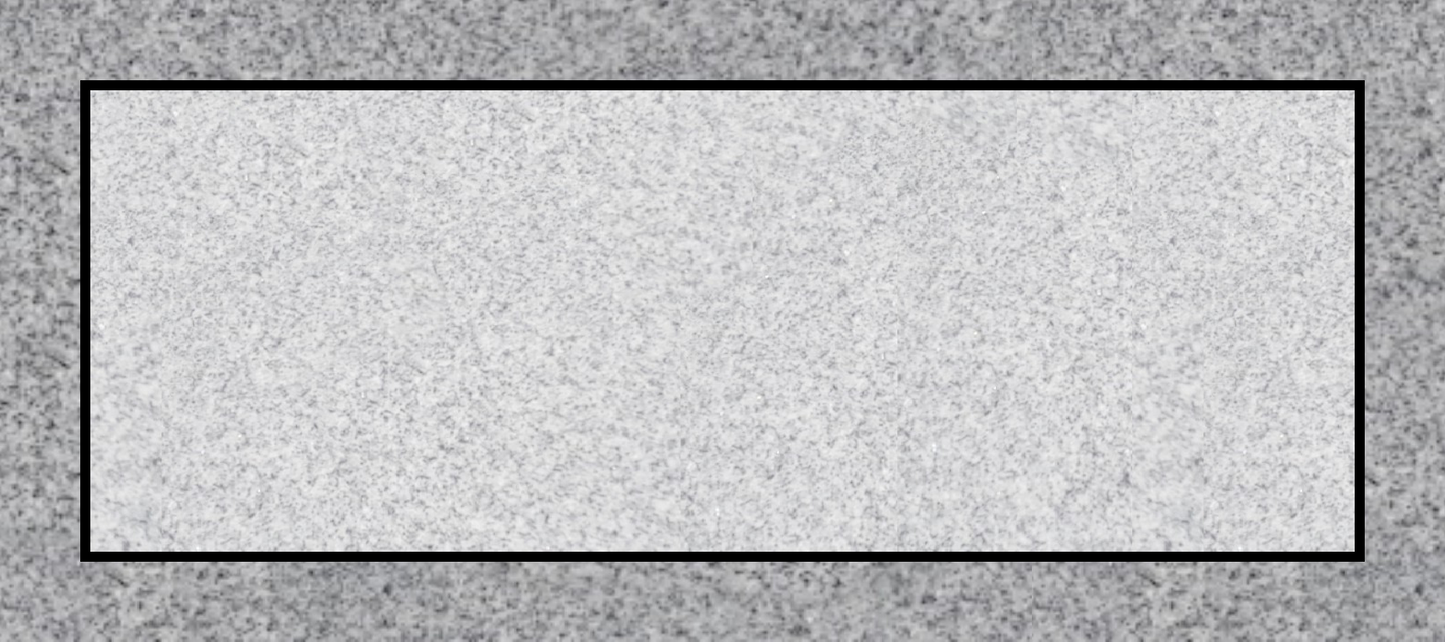Flat Gray Granite Grass Marker 18"×8"×4"
