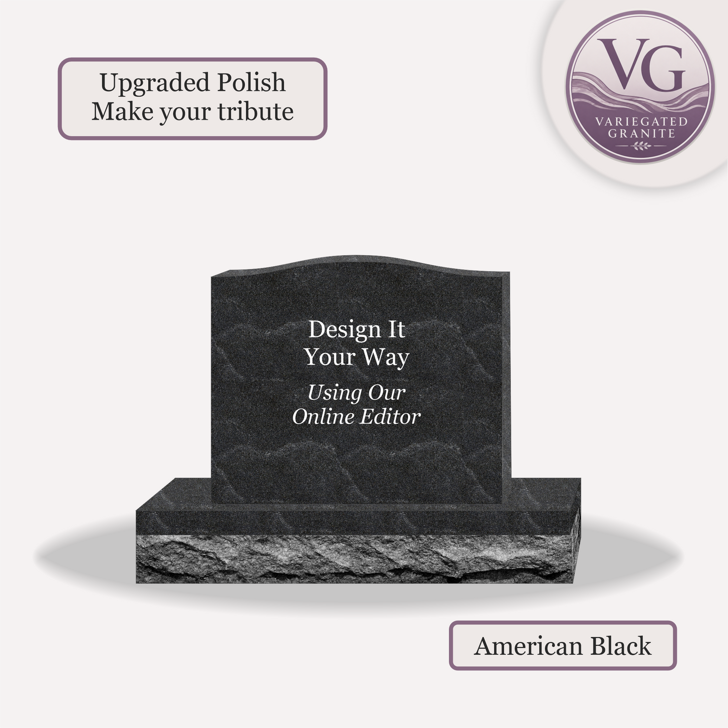 Upright Monument – 24x6x20 upright on 36x12x6 Base