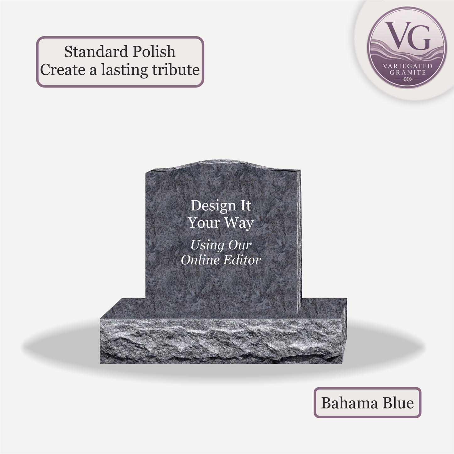 Upright Monument – 20x4x20 upright on 32x8x6 Base