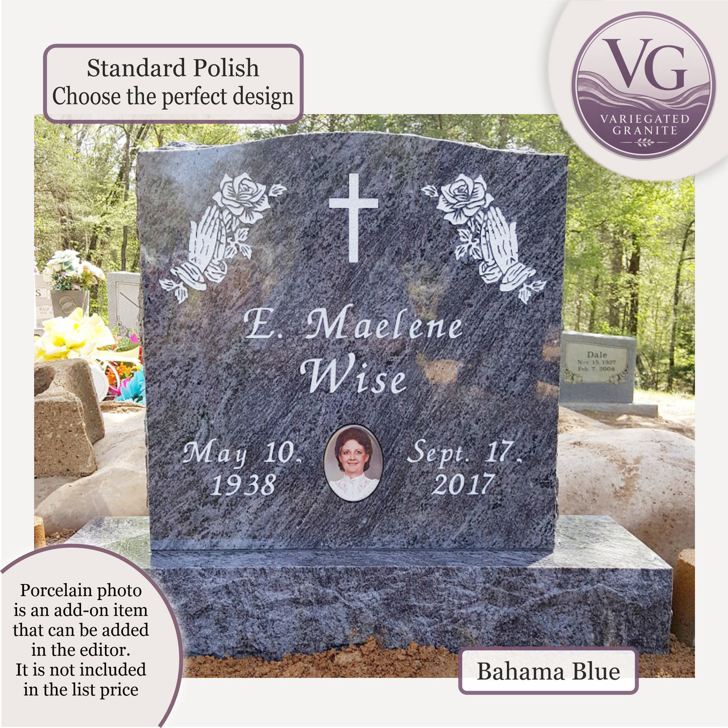 Upright Monument – 24x6x24 upright on 36x12x6 Base