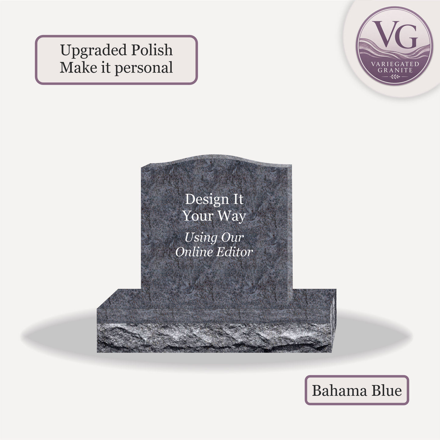 Upright Monument – 20x4x20 upright on 32x8x6 Base