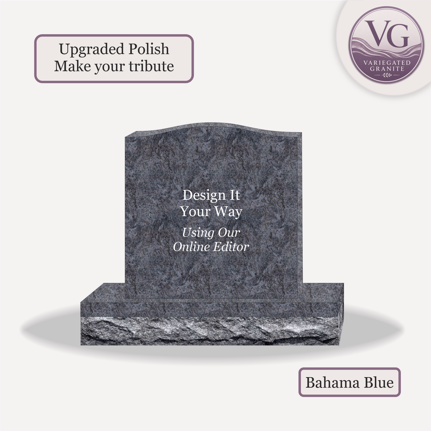Upright Monument – 24x6x24 upright on 36x12x6 Base