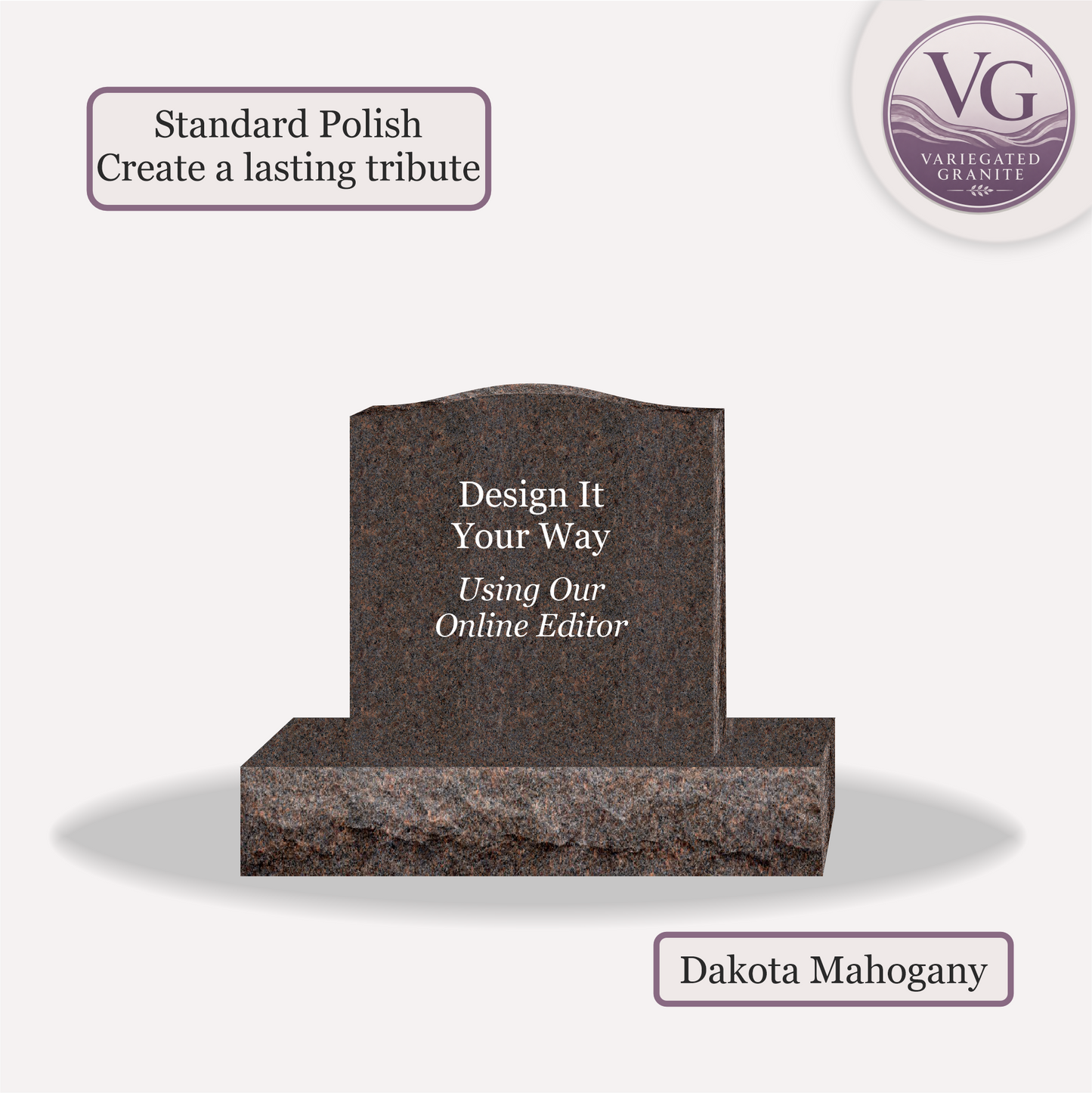 Upright Monument – 20x4x20 upright on 32x8x6 Base