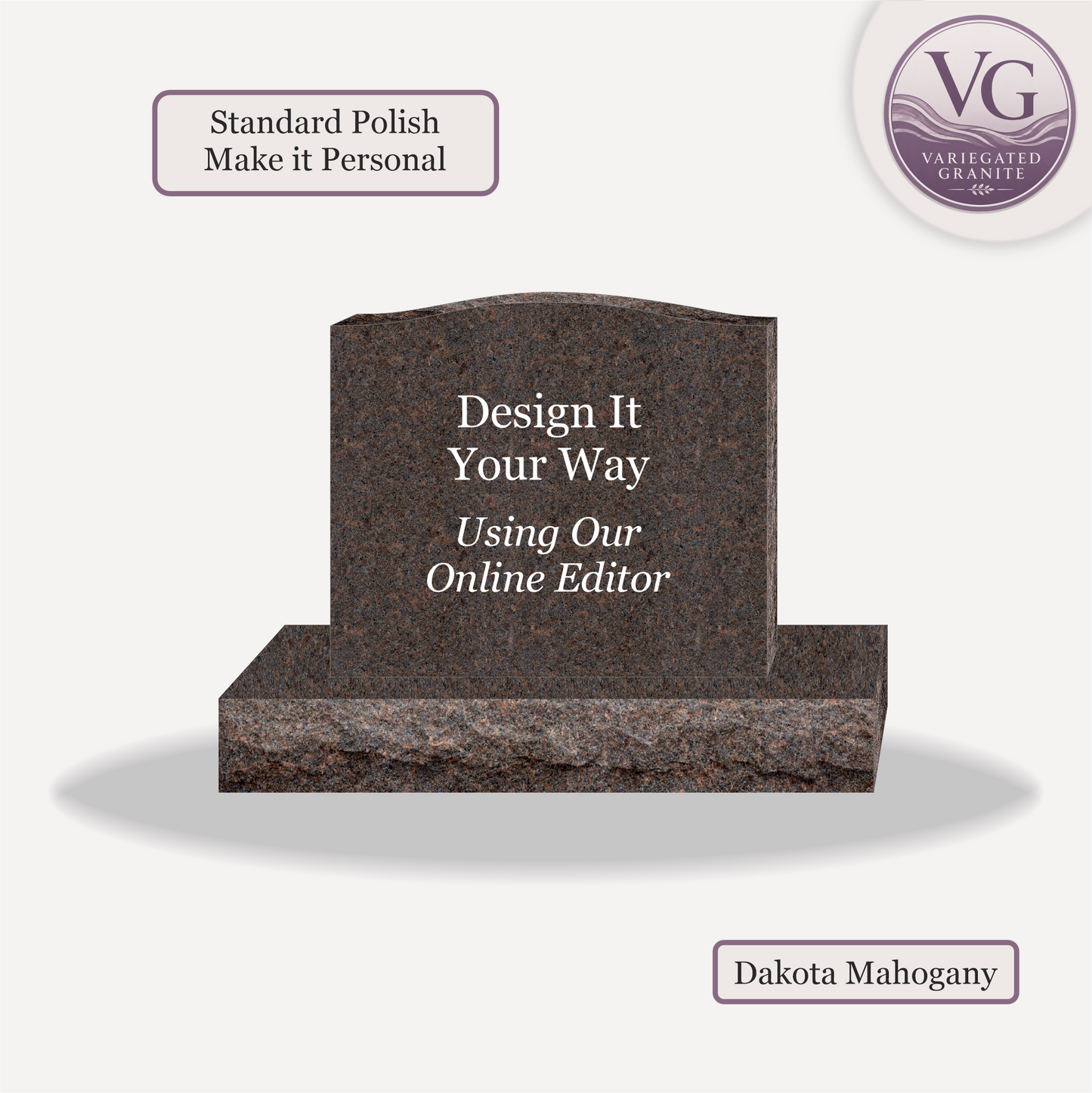 Upright Monument – 28x6x24 upright on 42x12x6 Base