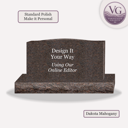Companion Monument – 42x6x22 upright on 54x12x6 Base