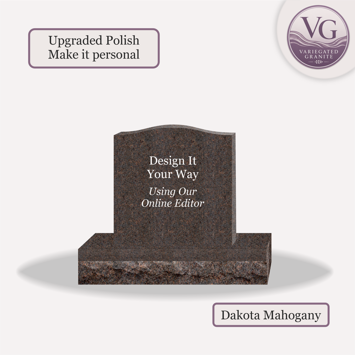 Upright Monument – 20x4x20 upright on 32x8x6 Base