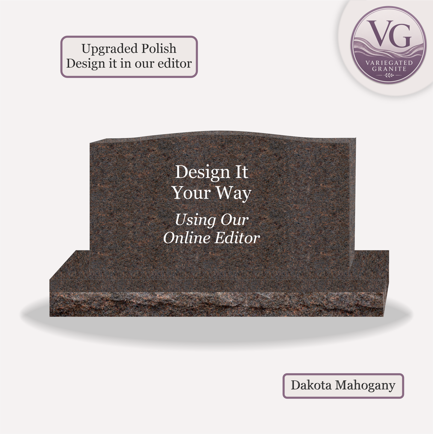 Companion Monument – 42x6x22 upright on 54x12x6 Base