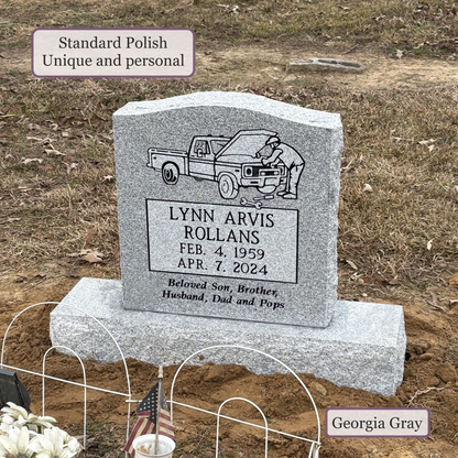 Upright Monument – 20x4x20 upright on 32x8x6 Base