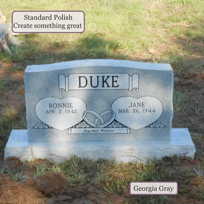 Companion Monument – 36x6x20 upright on 48x12x6 Base