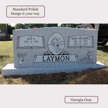 Companion Monument – 48x6x22 upright on 60x12x6 Base