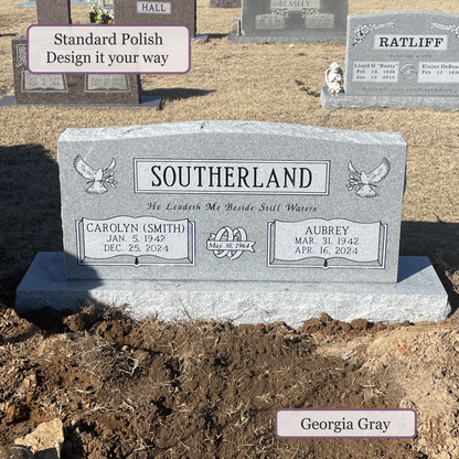 Companion Monument – 48x6x22 upright on 60x12x6 Base
