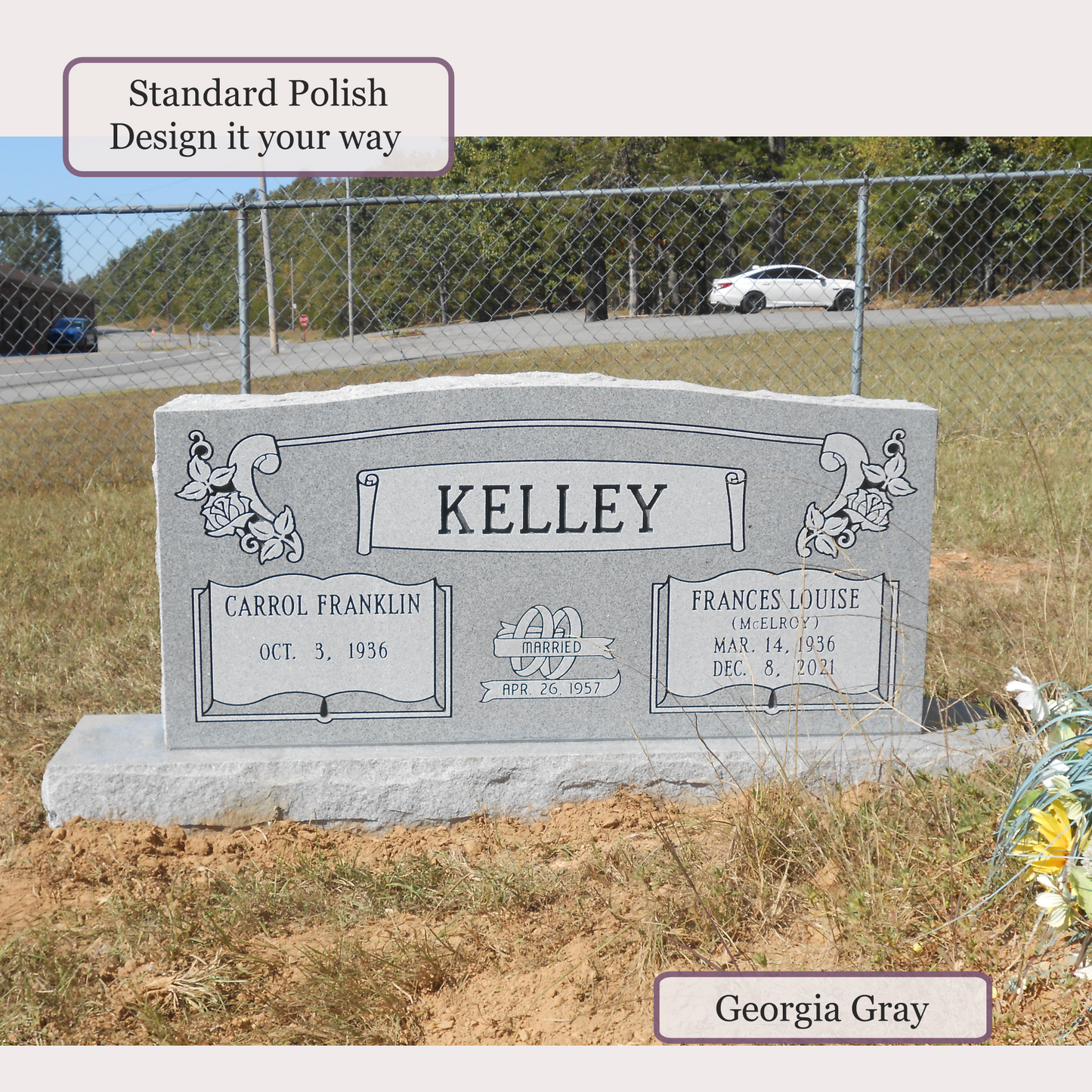 Companion Monument – 48x6x22 upright on 60x12x6 Base
