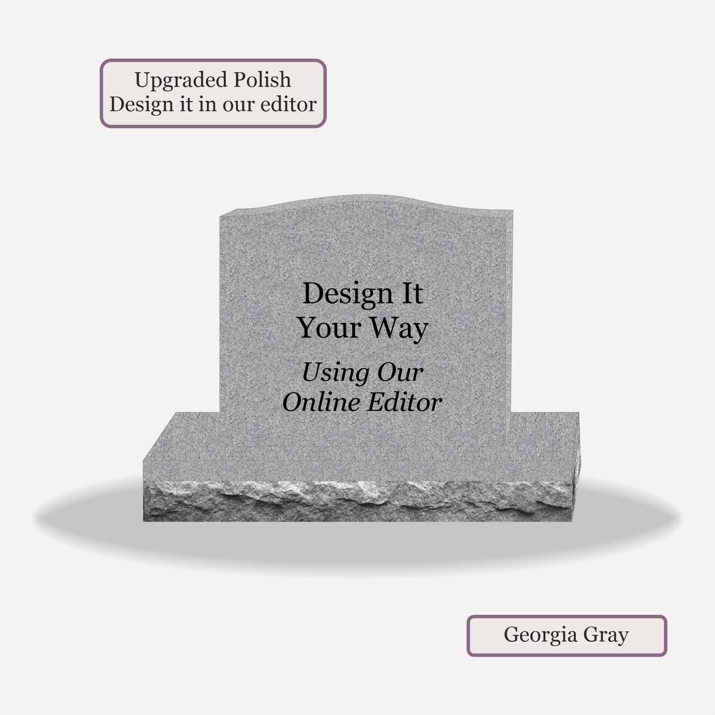 Upright Monument – 28x6x24 upright on 42x12x6 Base