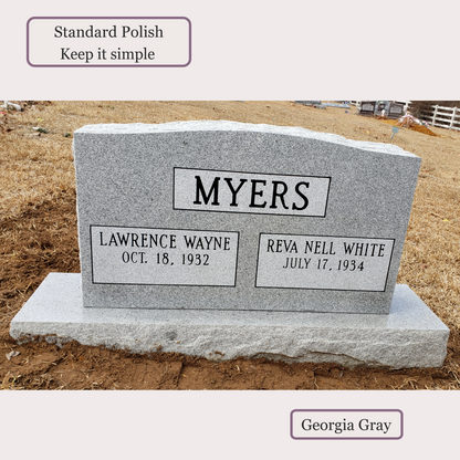 Companion Monument – 36x6x20 upright on 48x12x6 Base