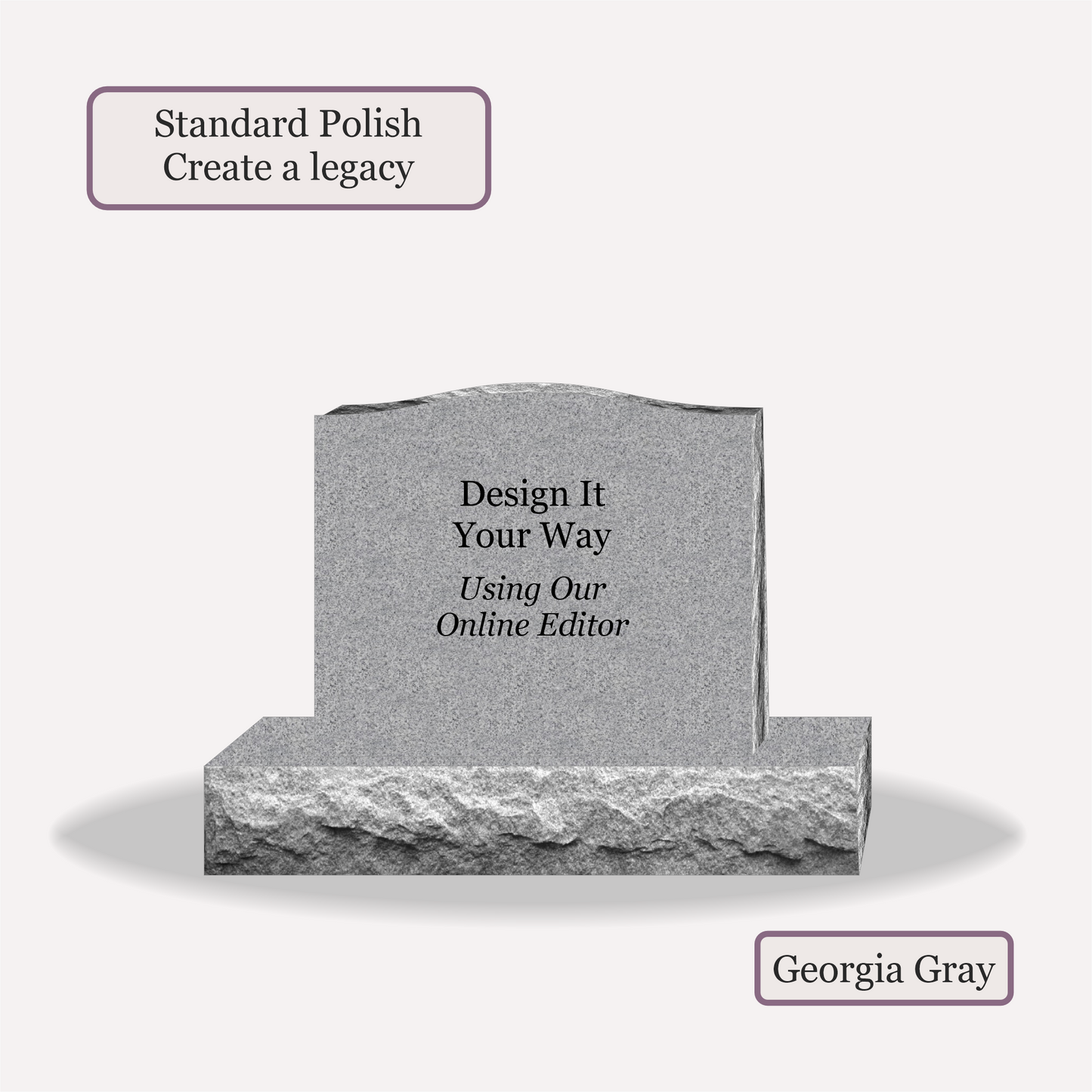 Upright Monument – 24x6x20 upright on 36x12x6 Base
