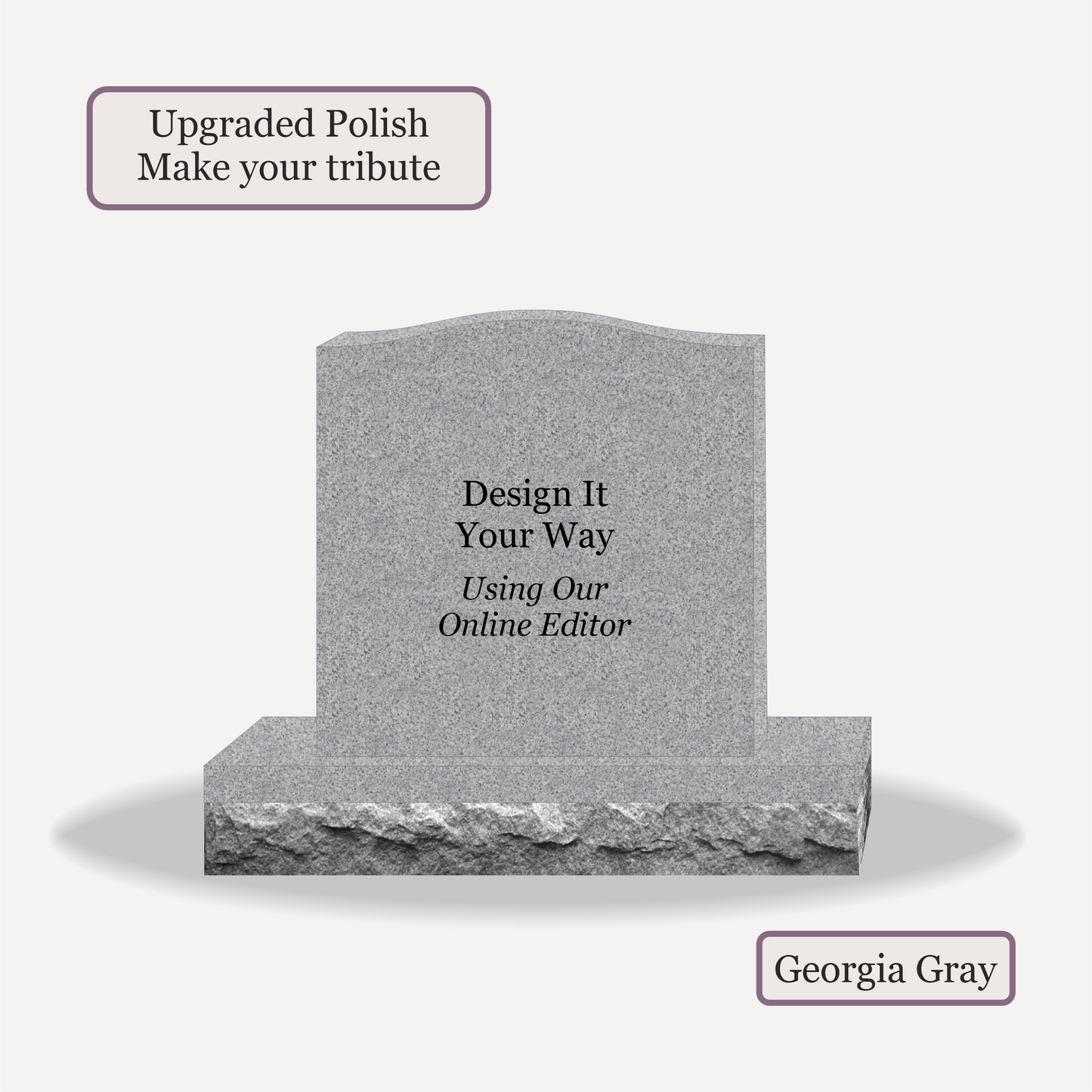 Upright Monument – 24x6x24 upright on 36x12x6 Base
