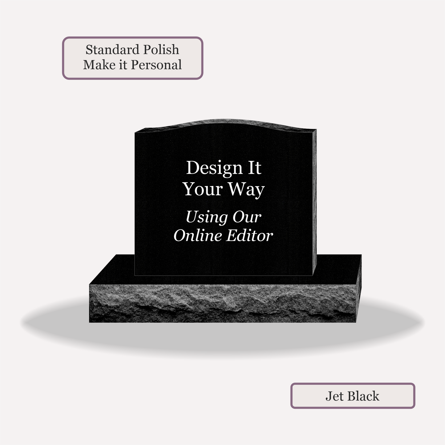 Upright Monument – 28x6x24 upright on 42x12x6 Base