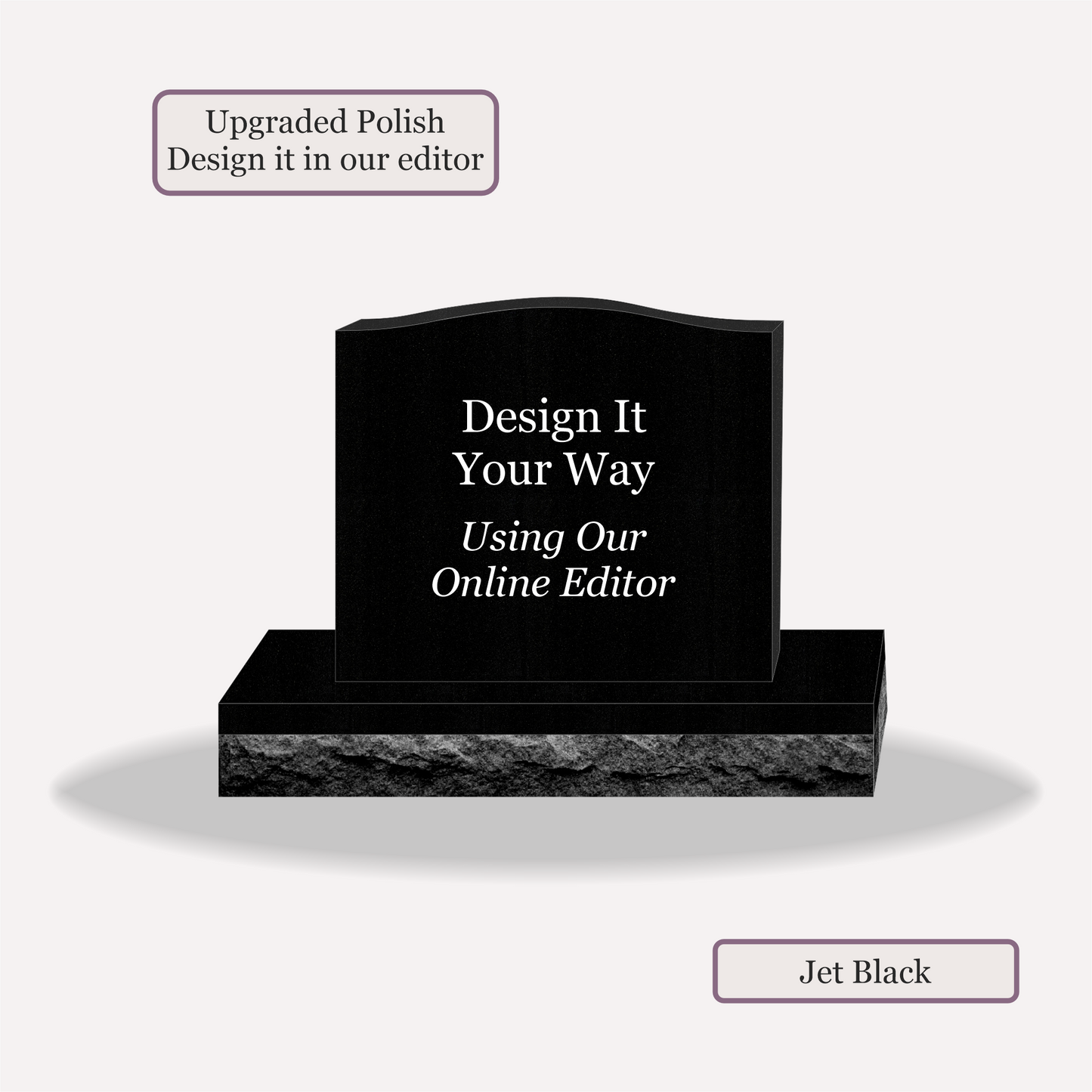 Upright Monument – 28x6x24 upright on 42x12x6 Base