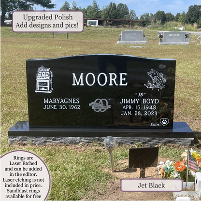 Companion Monument – 48x6x24 upright on 60x12x6 Base