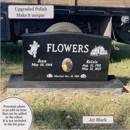 Companion Monument – 36x6x20 upright on 48x12x6 Base