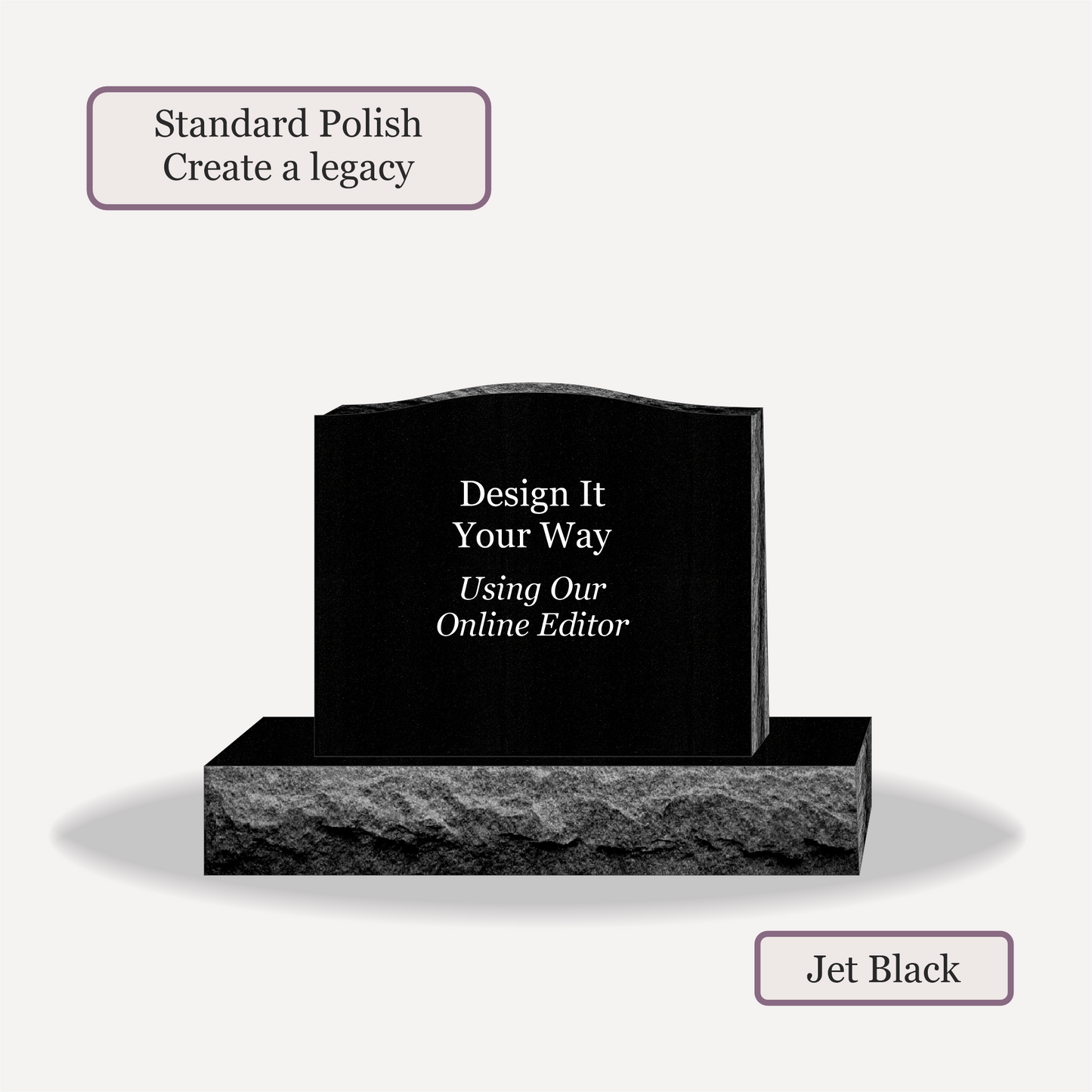 Upright Monument – 24x6x20 upright on 36x12x6 Base
