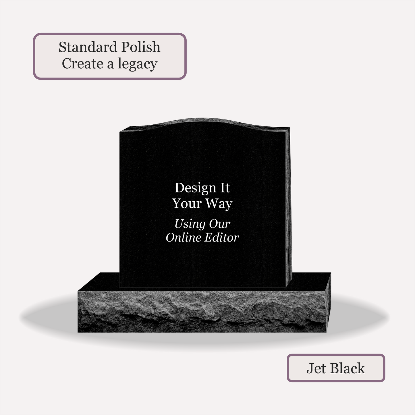 Upright Monument – 24x6x24 upright on 36x12x6 Base