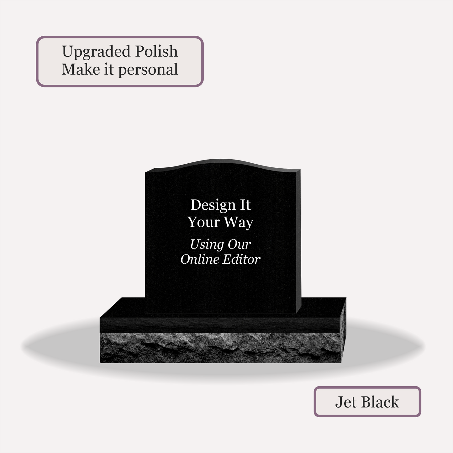Upright Monument – 20x4x20 upright on 32x8x6 Base