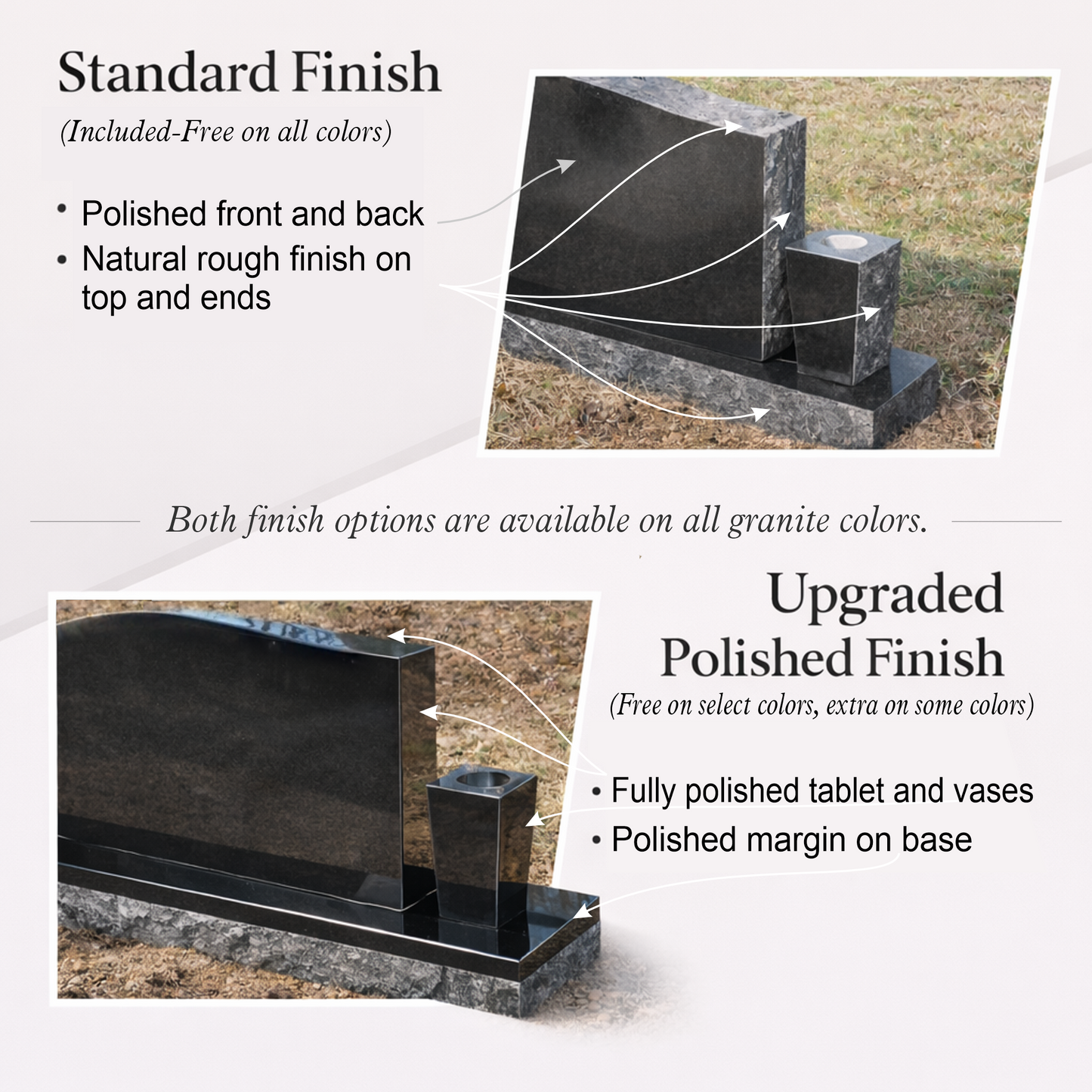 Upright Monument – 24x6x20 upright on 36x12x6 Base